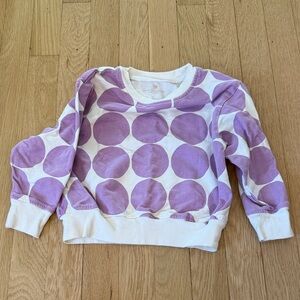 Pink Chicken Purple Polka Dot Sweatshirt